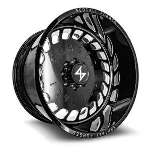 Sentali – Forged SF-4 – Black – 28″x16″ -99mm – Summer Wheels – SF428165199BM-L